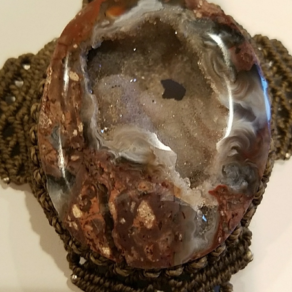 Macrame And Stone Necklace - image 5